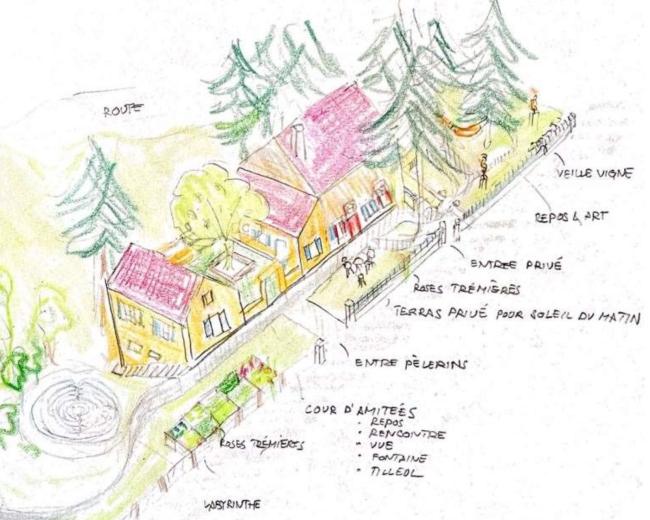 sfeertekening route de l'Etang